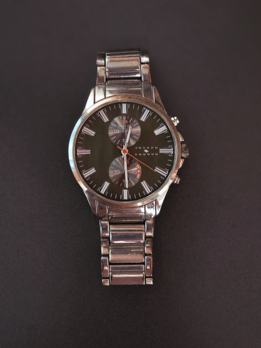Joseph Abboud Men's Chronograph Watch with Black Dial